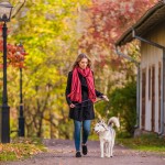 hjo-sweden-woman-walk-with-dog-autumn
